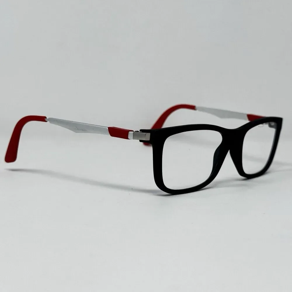 Ray-Ban RB1549 3652 Matte Black Red Eyeglass Frames 48-16-125 Authentic (A)